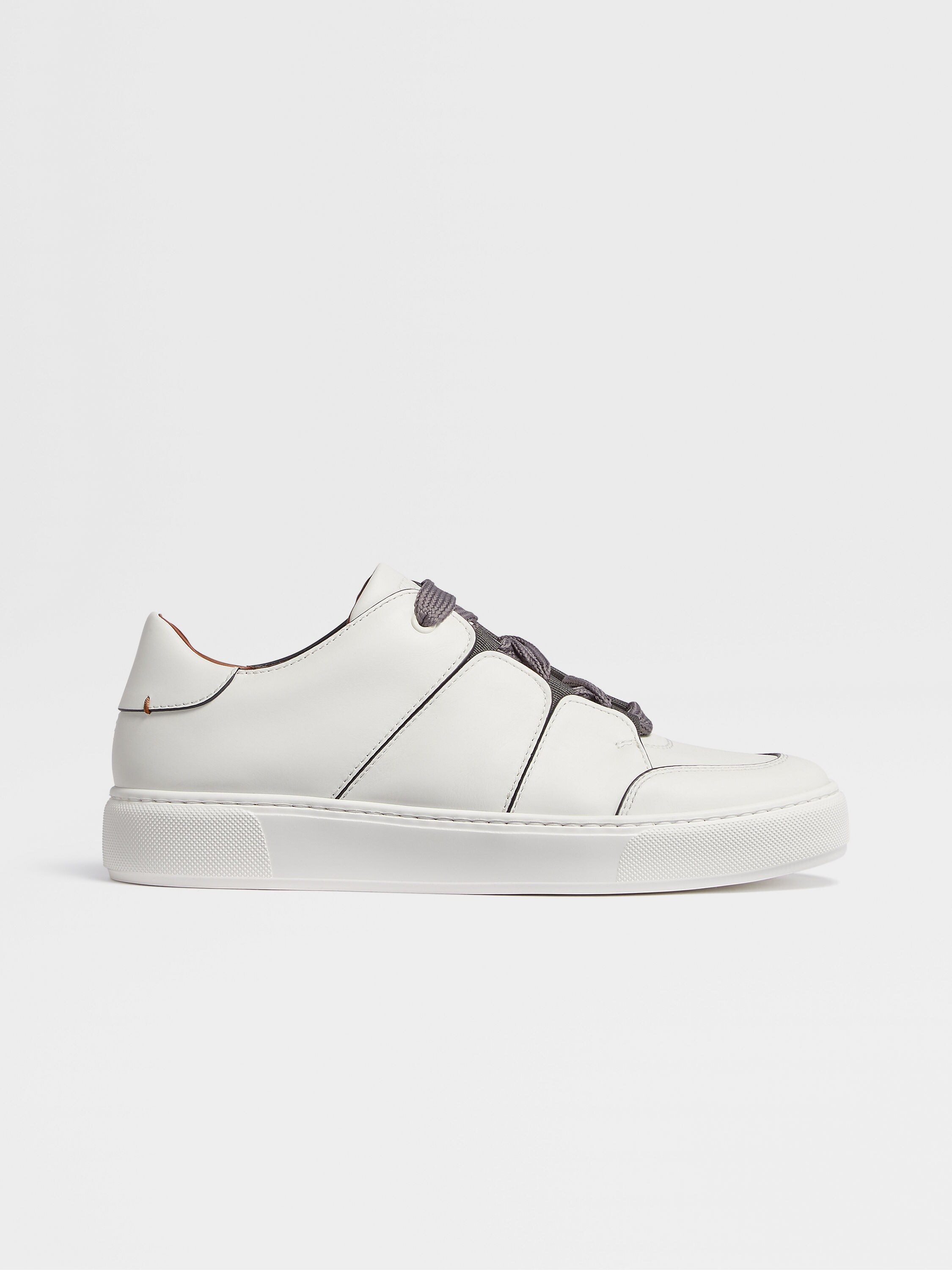 White Leather Tiziano Sneakers SS24 22361762 | Zegna KR