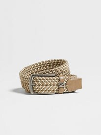 Leather Belt With Solid Stainless Steel Buckle, 4 Cm Wide