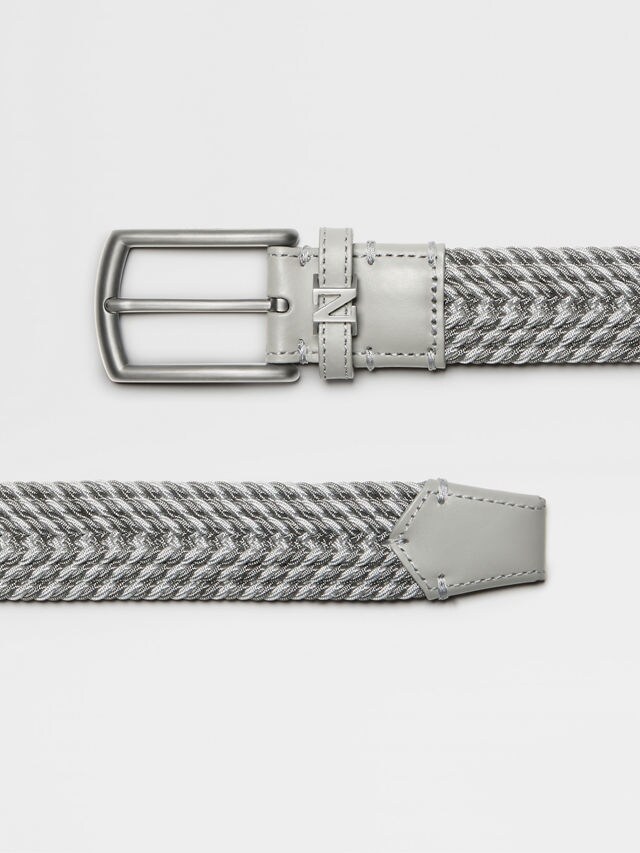 Grey Mélange Rayon Belt Product detail photo #1