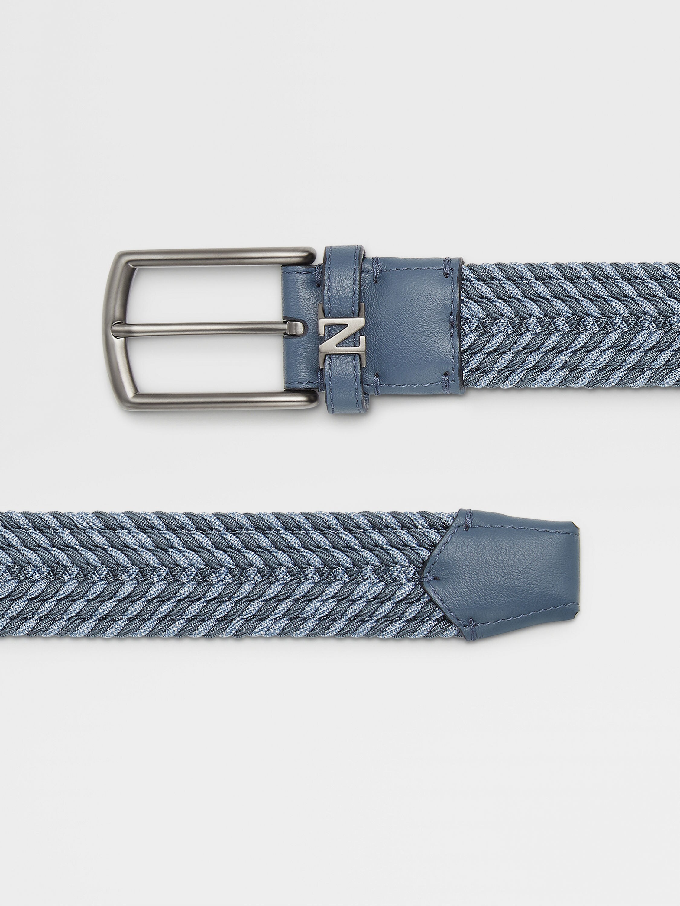 Light Blue and Blue Rayon Belt Product detail photo #1