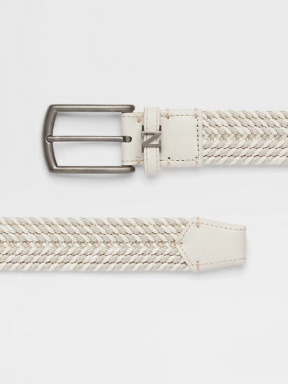 Zegna Braided Canvas Belt - Farfetch