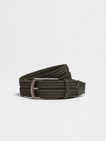 Black Braided Belt –