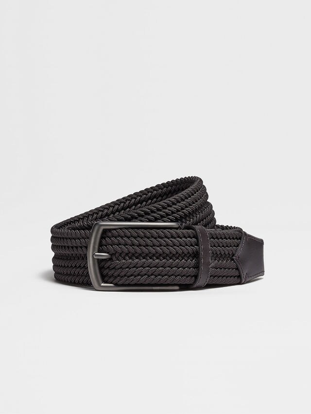 Ceinture en Rayonne Marron Foncé Photo principale du produit