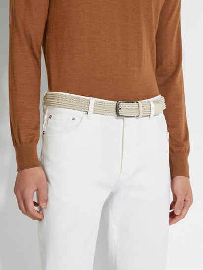 Light Beige Rayon Belt FW25 30583273 | Zegna US