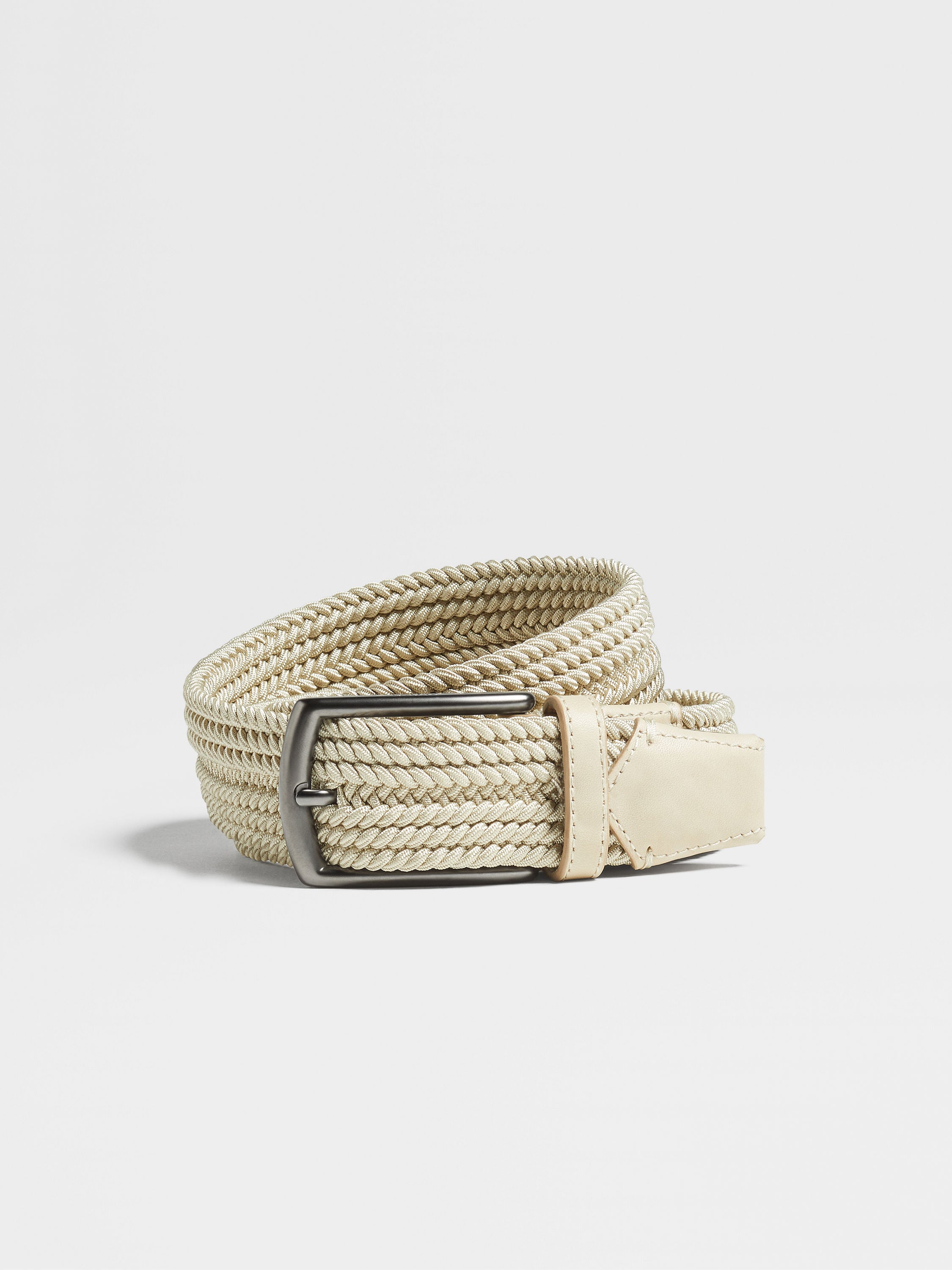 Light Beige Rayon Belt