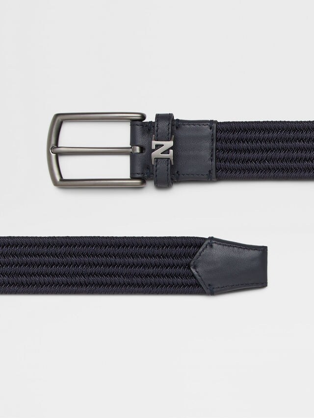 Navy Blue Rayon Belt Product detail photo #1