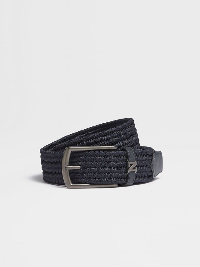 Navy Blue Rayon Belt Main product photo