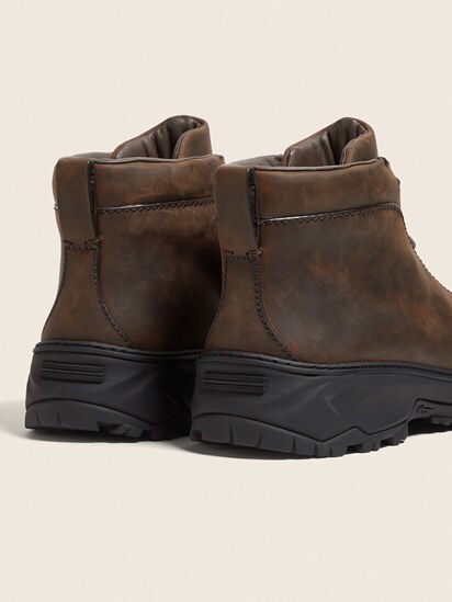 Brown Leather Triple Stitch™ Vetta Sneakers FW25 35550753 | Zegna US