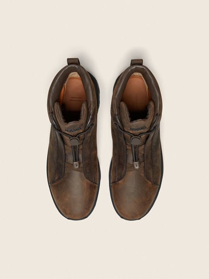 Brown Leather Triple Stitch™ Vetta Sneakers FW25 35550753 | Zegna US