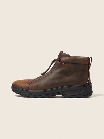 Brown Leather Triple Stitch™ Vetta Sneakers FW25 35550753 | Zegna US