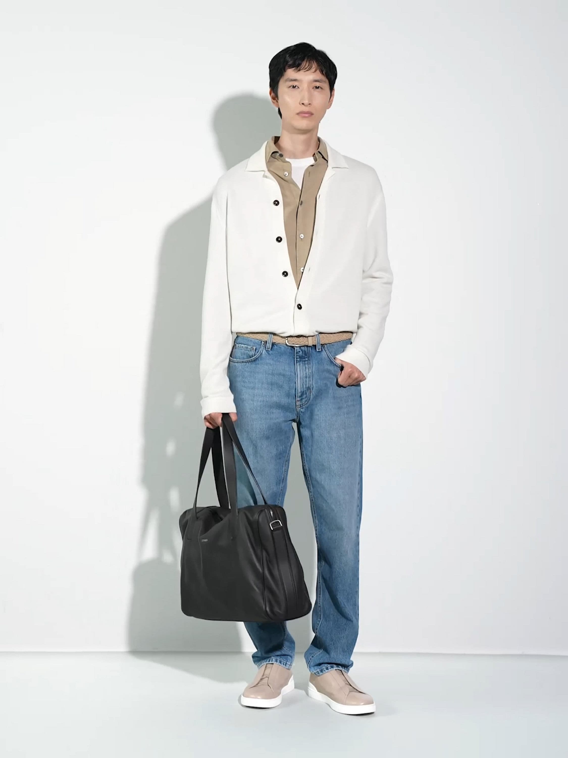 Cintura in Pelle Dust Beige