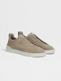 Zegna Cross Midtop Trainers in White for Men