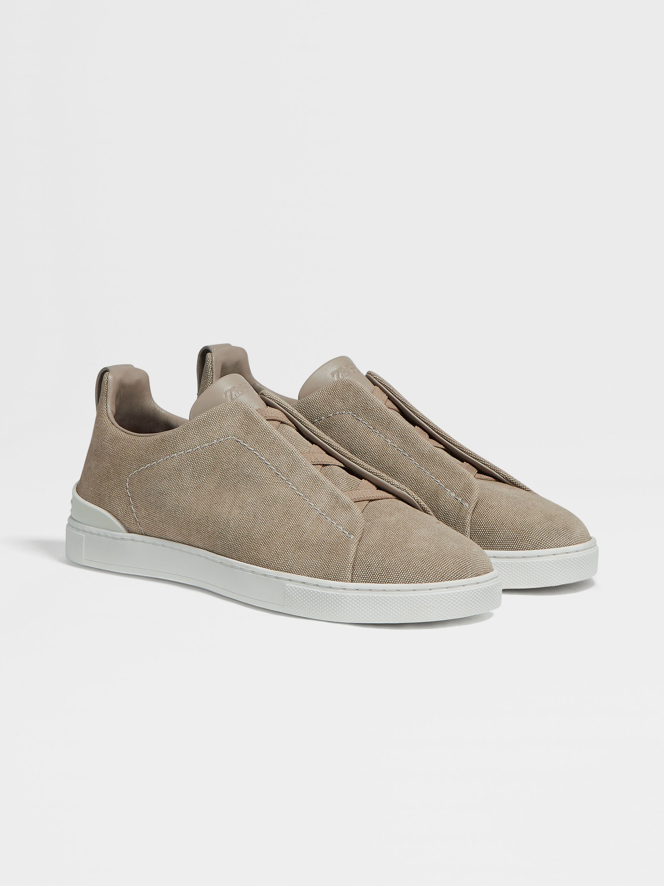 Light Beige Canvas Triple Stitch™ Sneakers SS25 25622167 Light Beige Canvas Triple Stitch™ Sneakers SS25 25622167