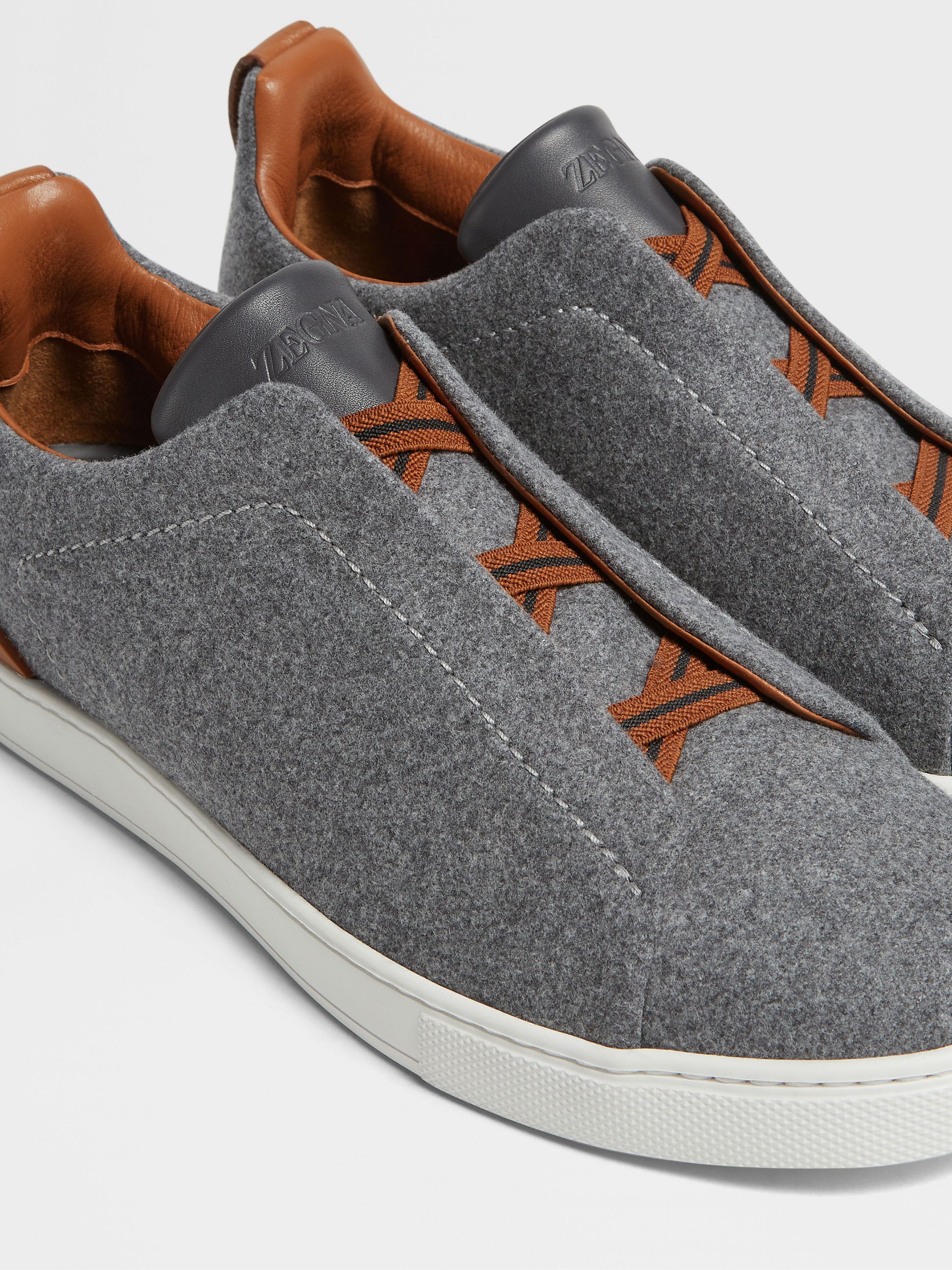 Grey Mélange #UseTheExisting™ Wool Triple Stitch™ Sneakers Product detail photo #1