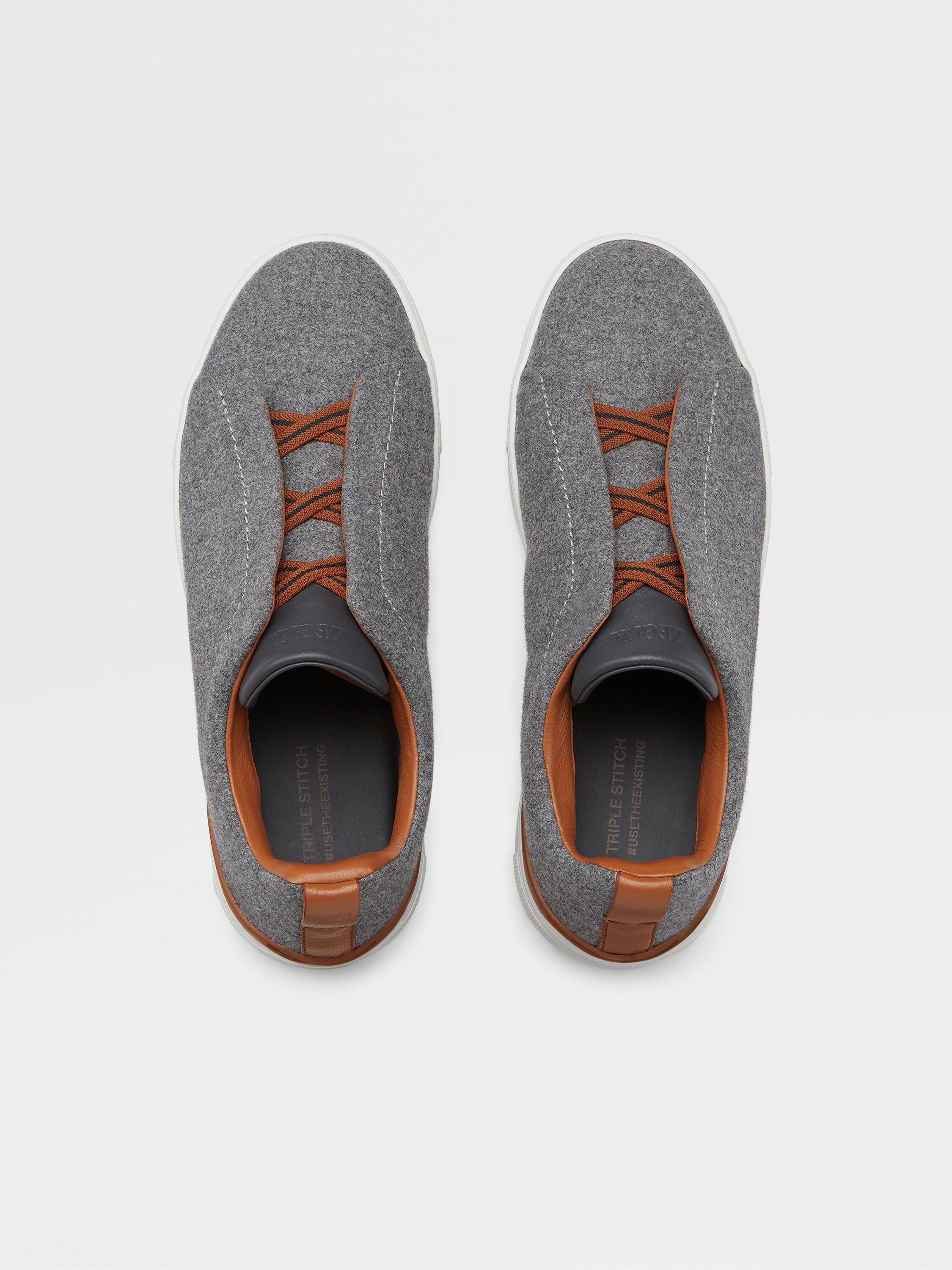 Grey Mélange #UseTheExisting™ Wool Triple Stitch™ Sneakers Product detail photo #2
