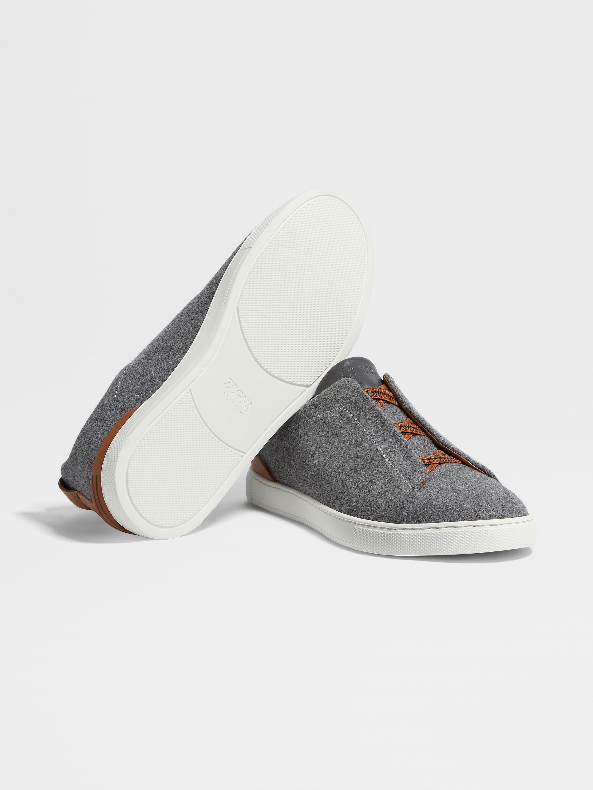 Grey Mélange #UseTheExisting™ Wool Triple Stitch™ Sneakers Product detail photo #4