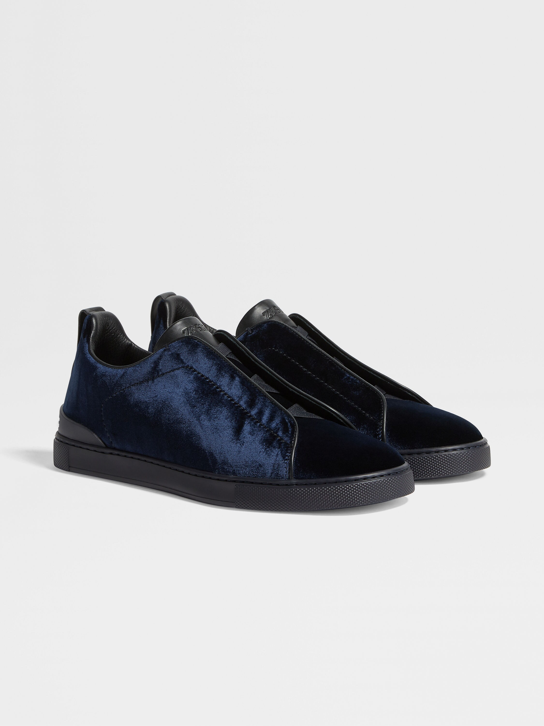 Black Velvet Triple Stitch™ Sneakers FW24 22361696 | Zegna US