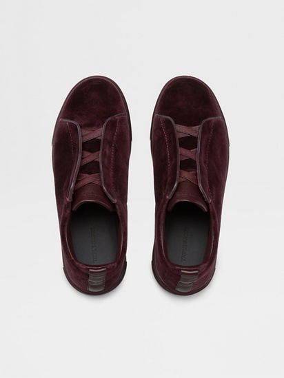 ダークパープル ベルベット Triple Stitch™スニーカー FW24 ダークパープル ベルベット Triple Stitch™スニーカー FW24