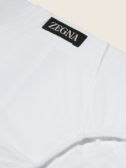 白色弹力莫代尔三角内裤SS26 22493565 | Zegna AU