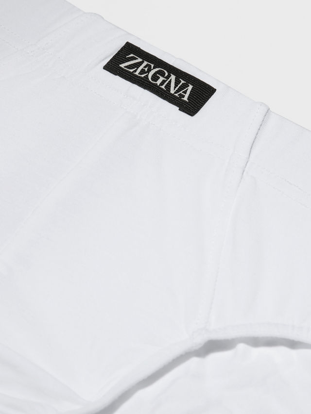 White Stretch Modal Briefs Product detail photo #1