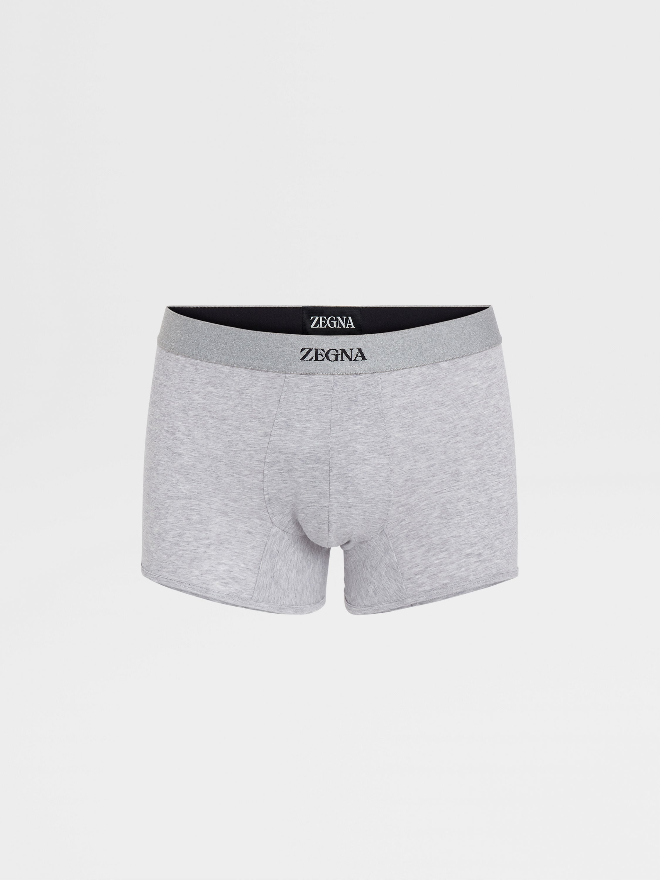 Grey Mélange Cotton Trunks