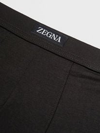 Ermenegildo Zegna Boxer Brief Black Men Underwear MicroModal XXL - Tie Deals