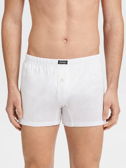 White Filoscozia Cotton Boxer SS24 22493596