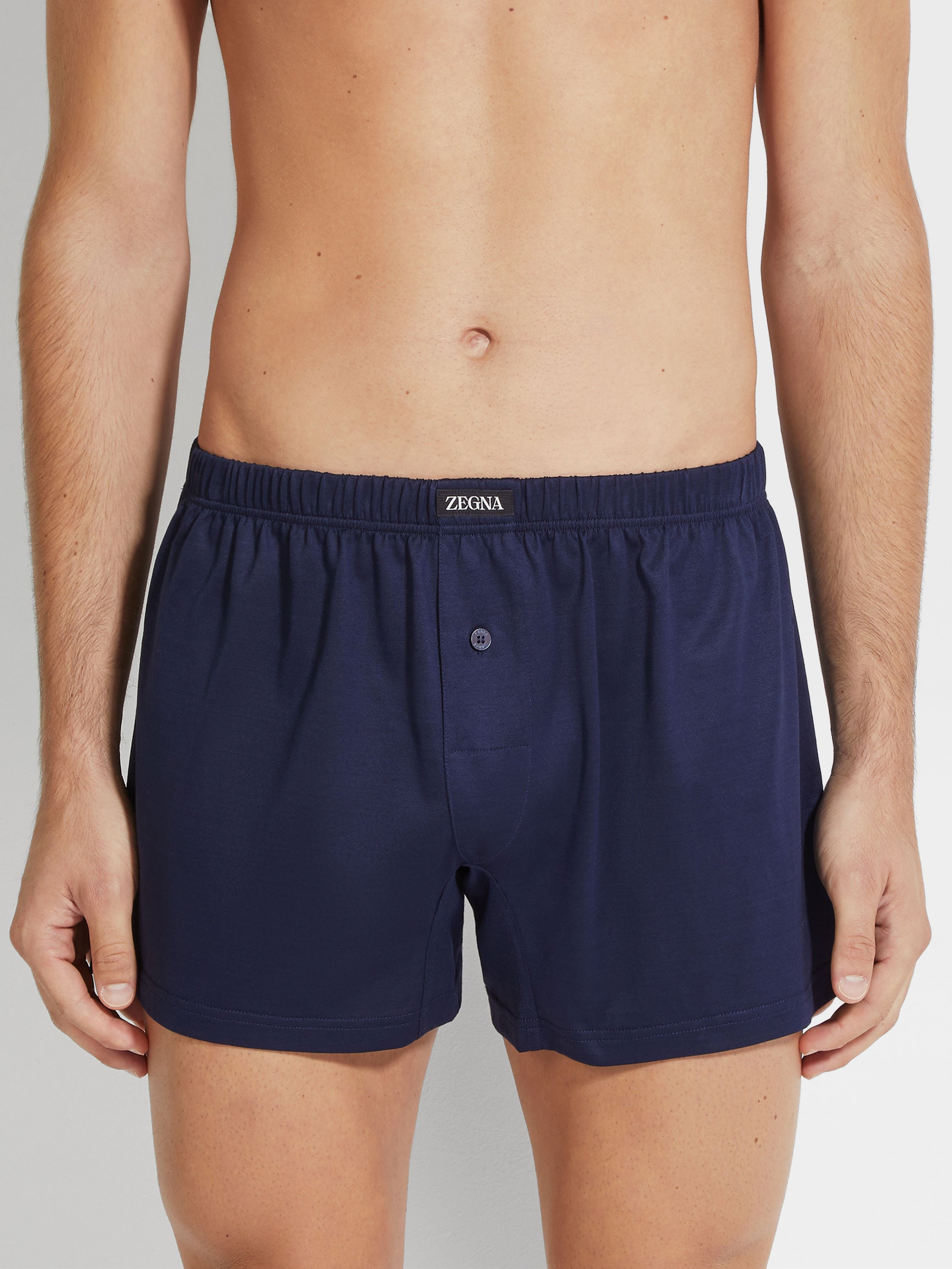 Blue Cotton Boxers Product detail photo #1