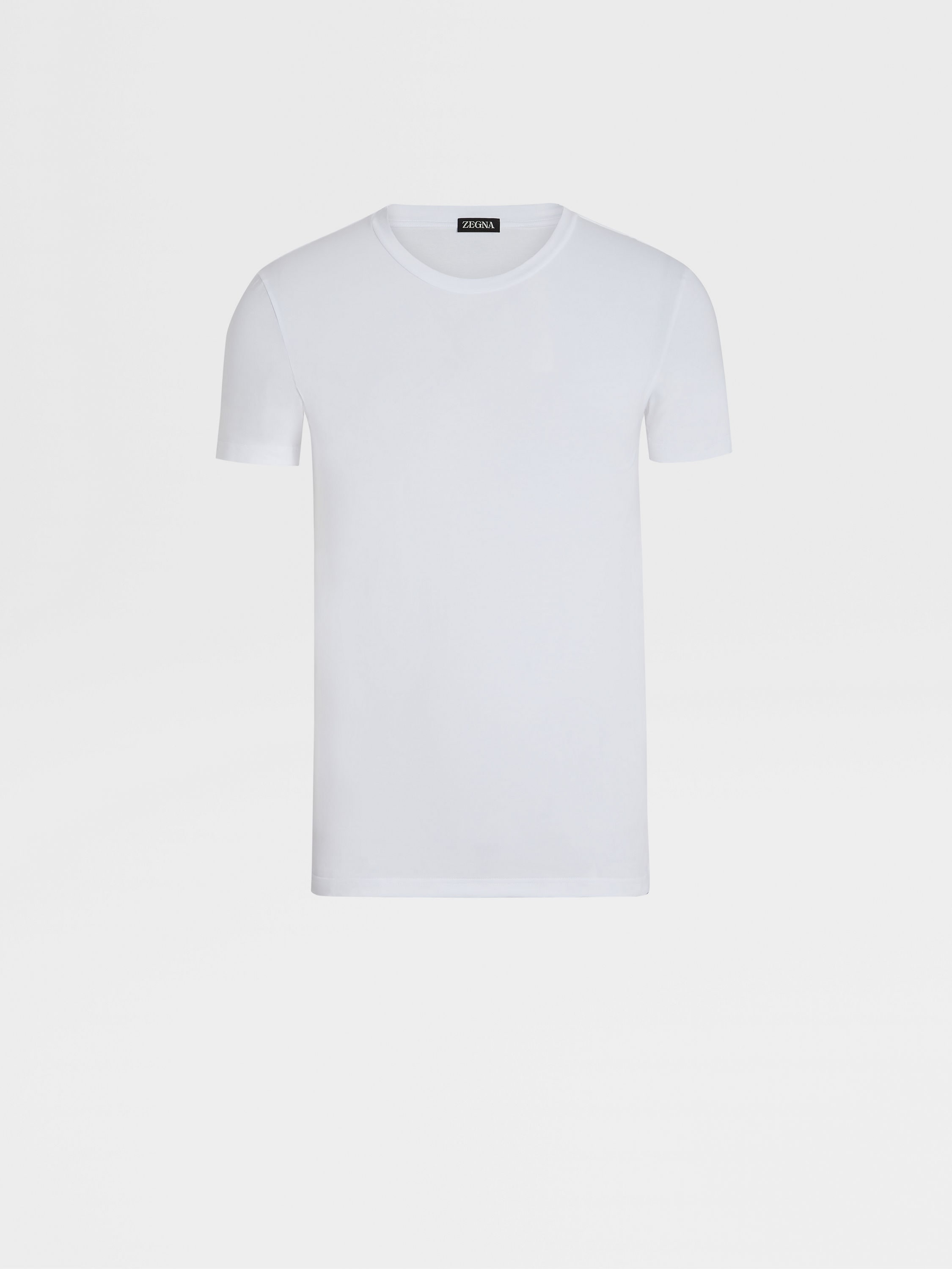 White Stretch Cotton T-shirt