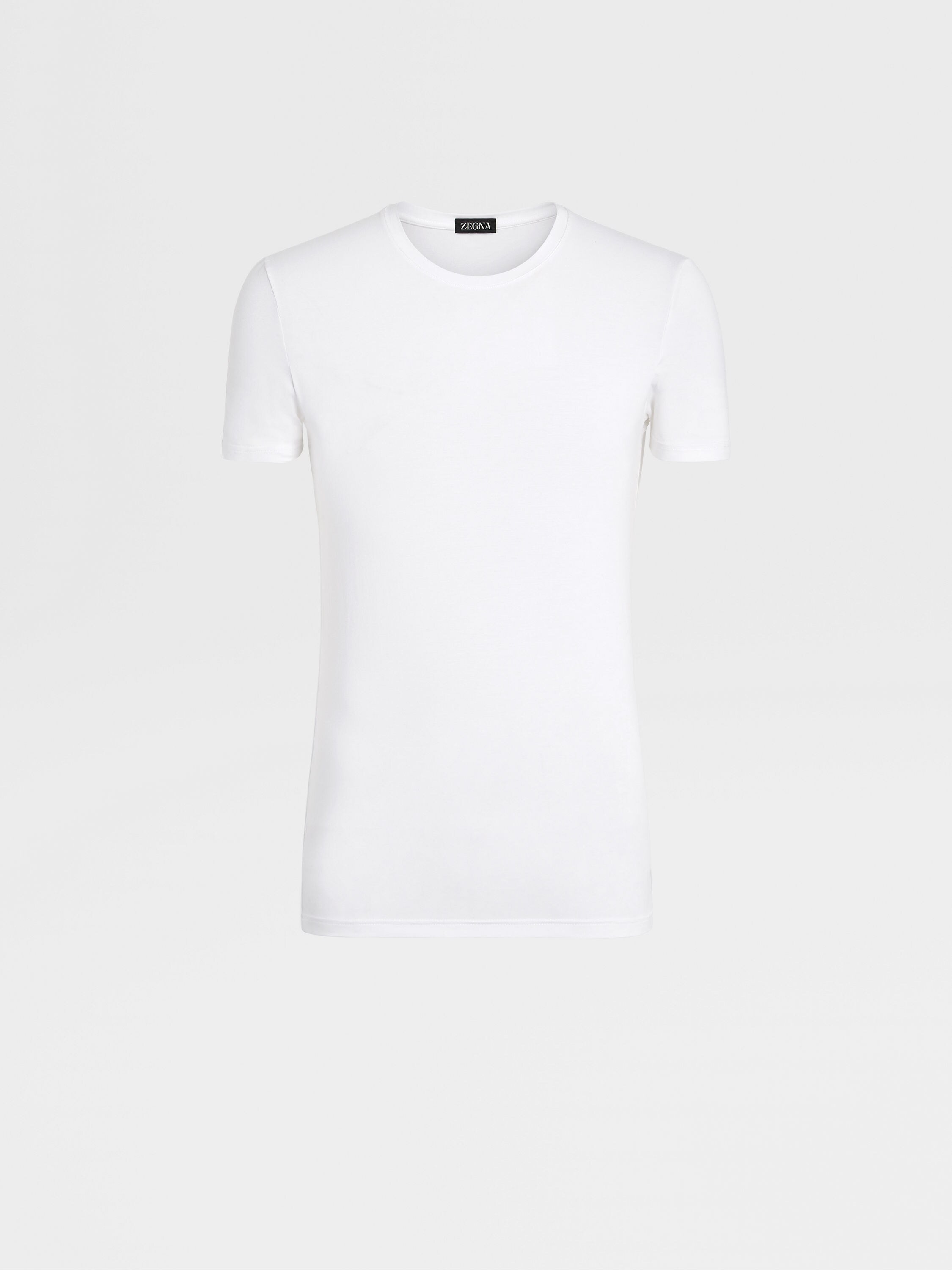 COTTON AND MODAL T-SHIRT - White