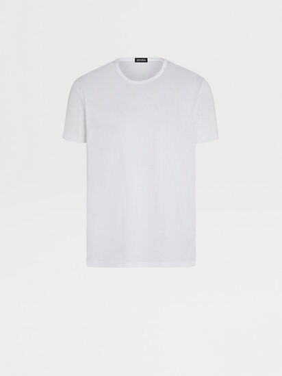 白色棉質T 恤SS25 22493623 | Zegna HK