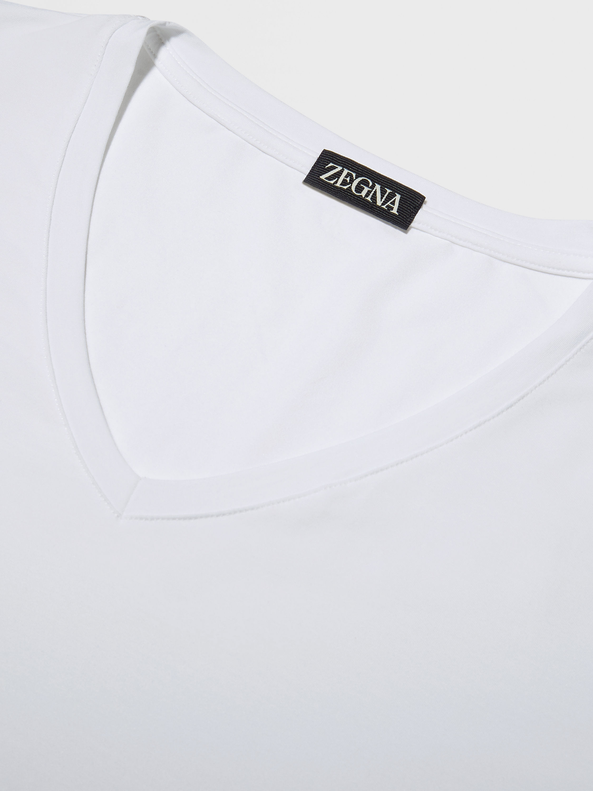 Camiseta en Modal Elástico Blanca Foto #1 de detalle del producto