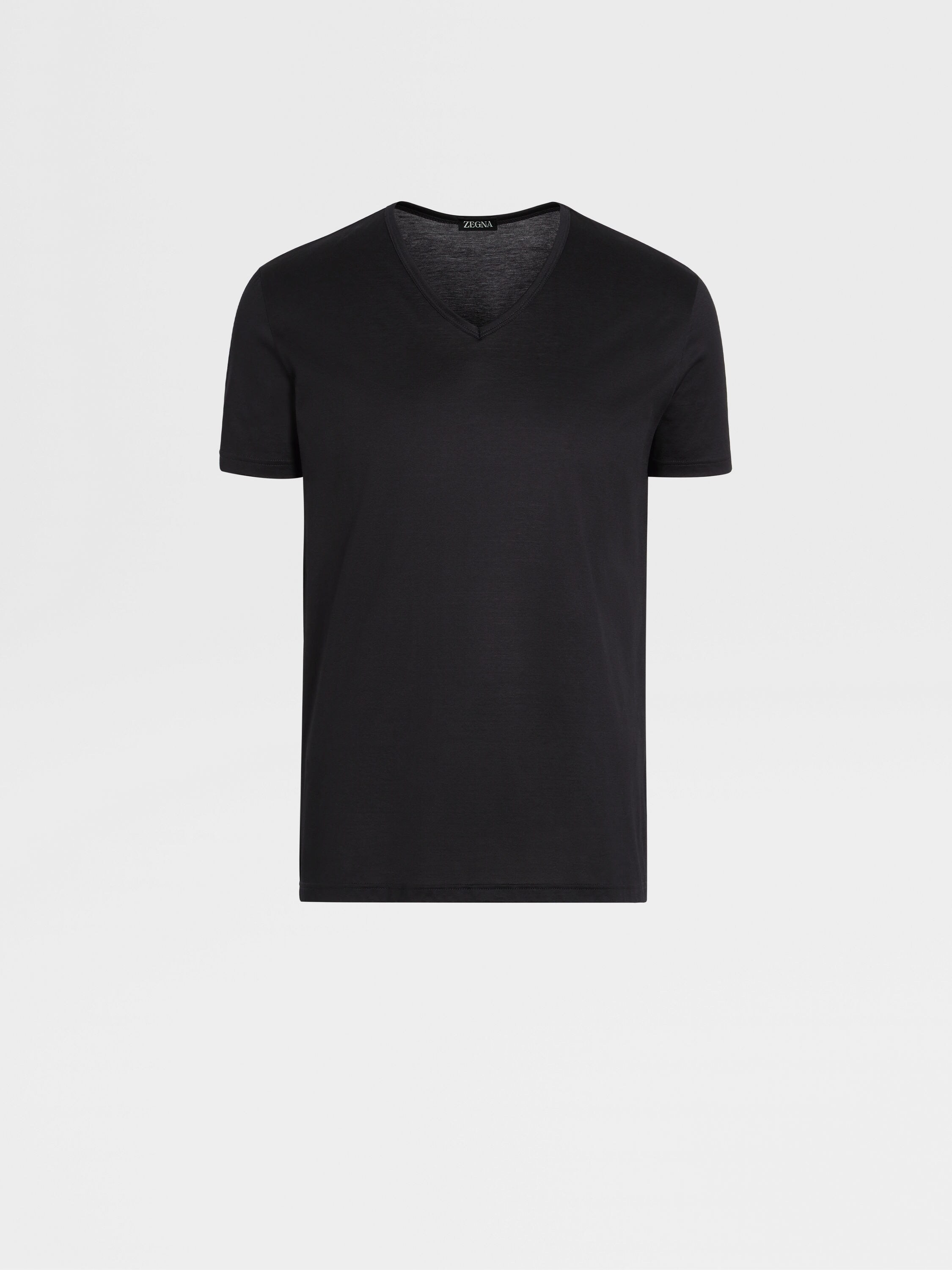 Black Cotton T-shirt Main product photo