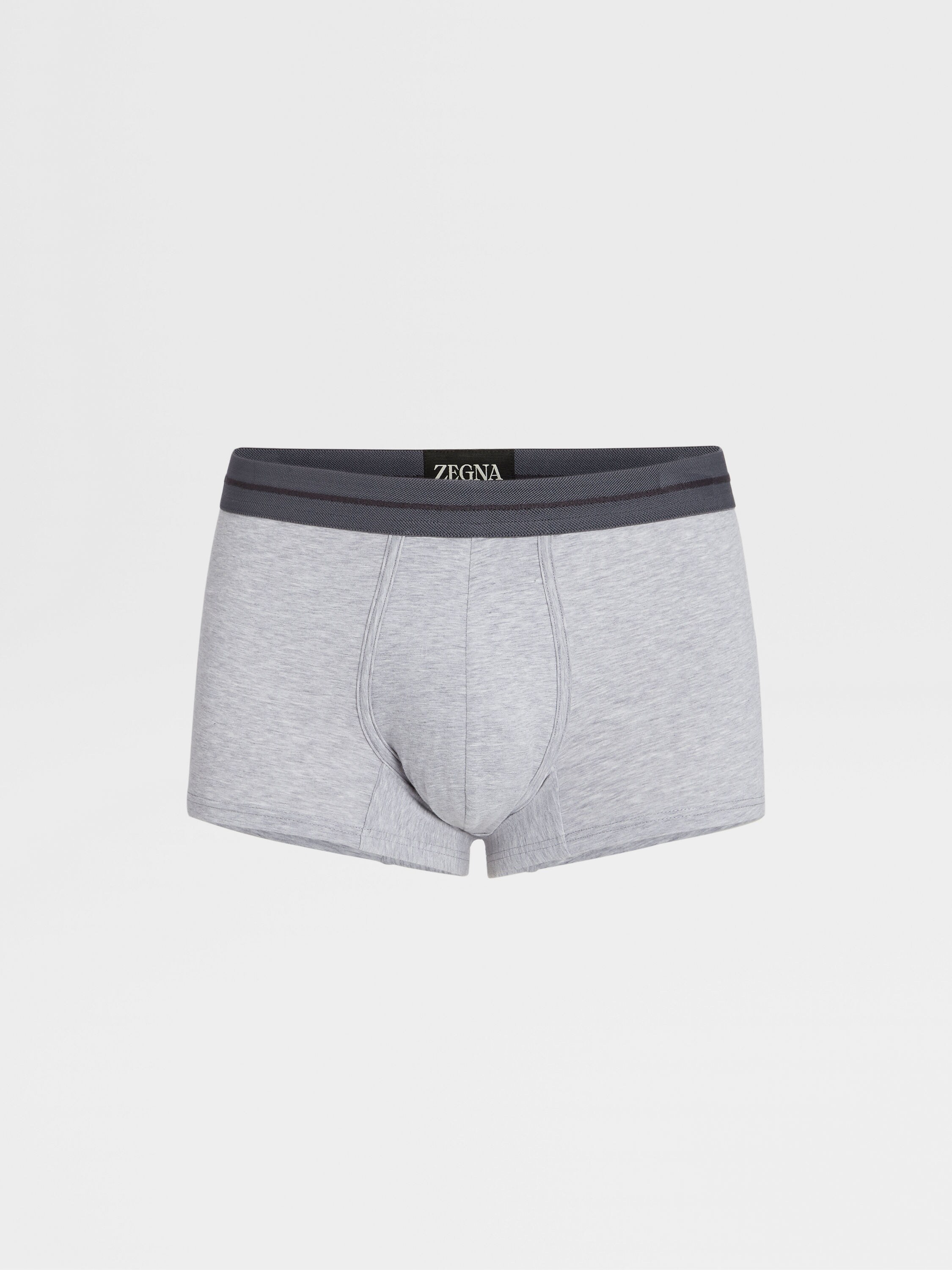 Grey Stretch Cotton Blend Trunks FW23 28129192