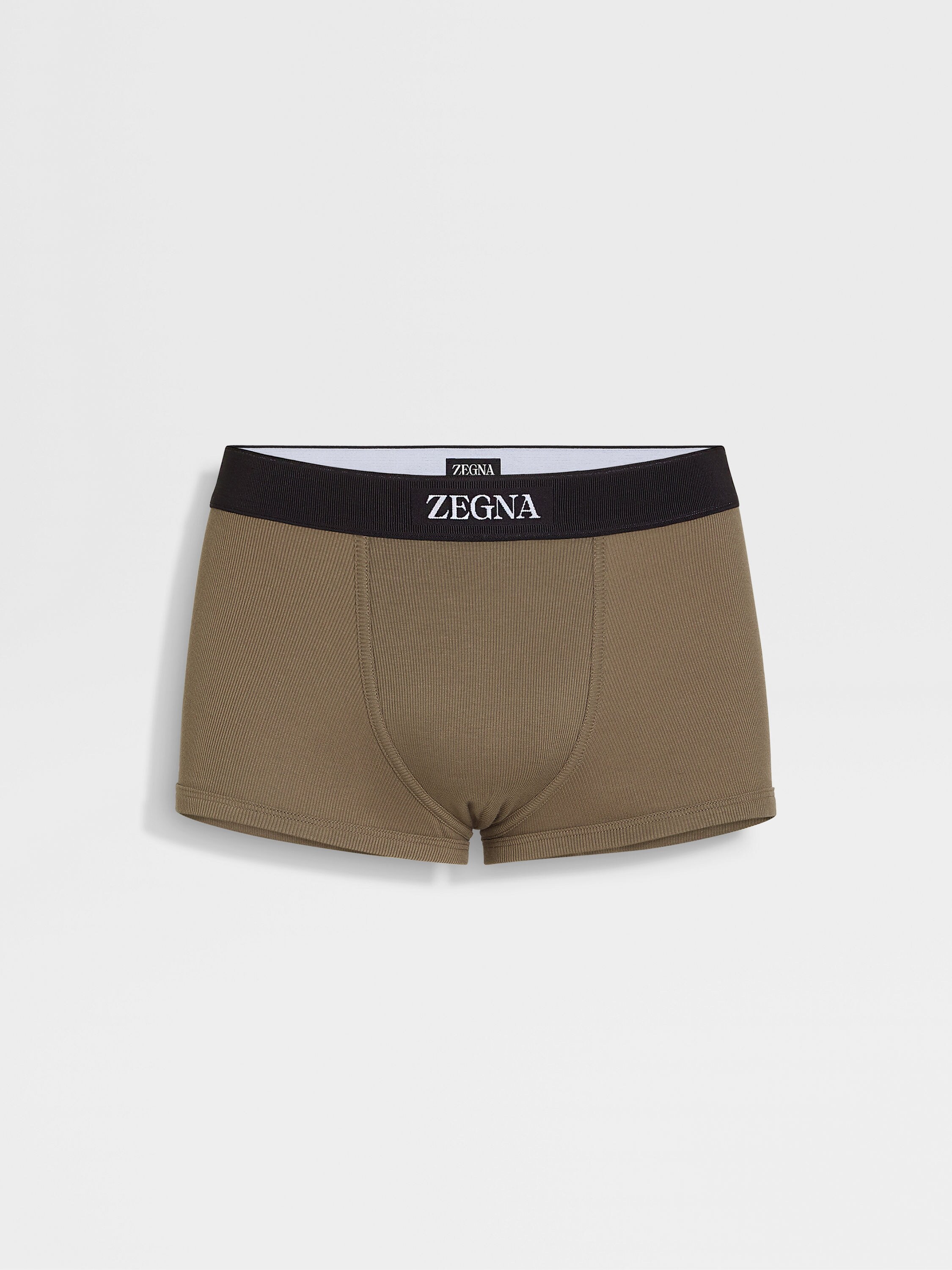 Khaki Cotton Blend Trunk 