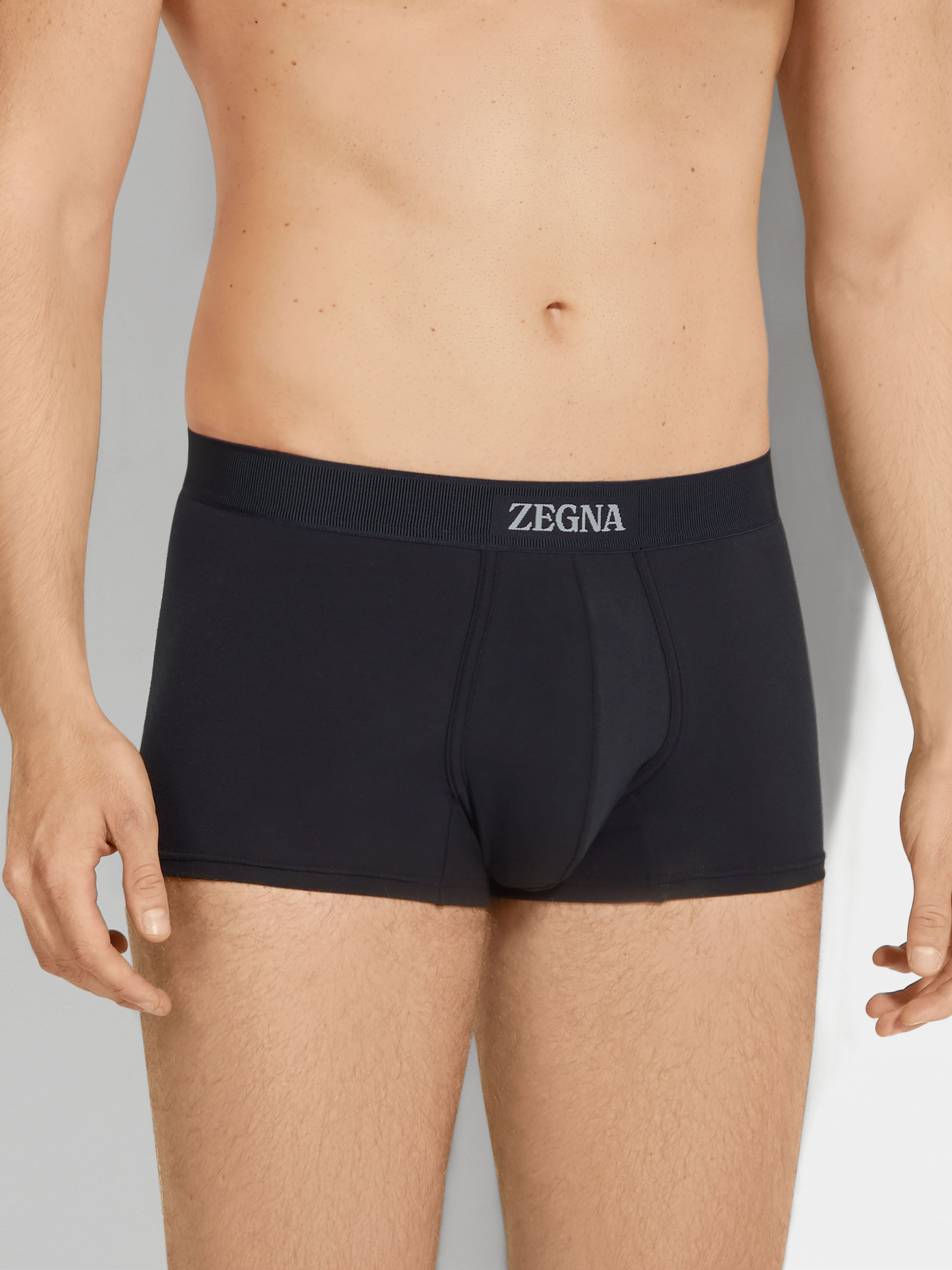 海軍藍海藻纖維四角內褲 產品細節圖 #1