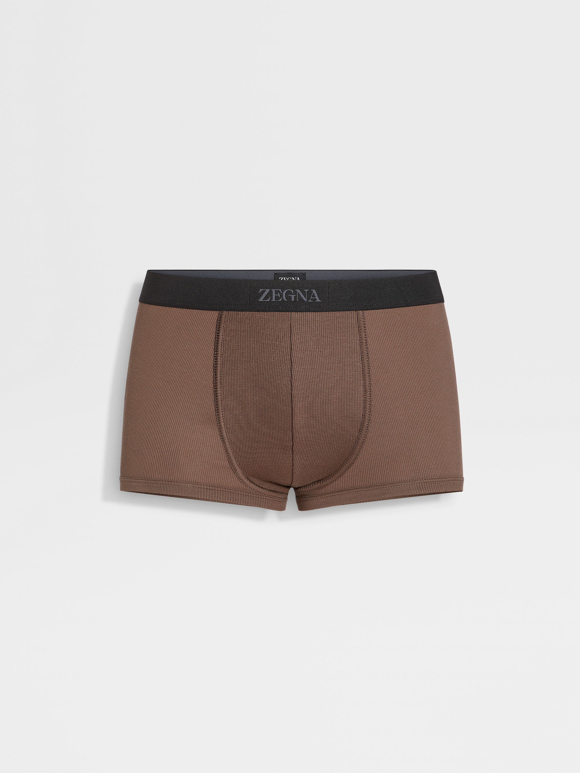 Boxers Castanhos em Algodão e Modal Foto principal do produto