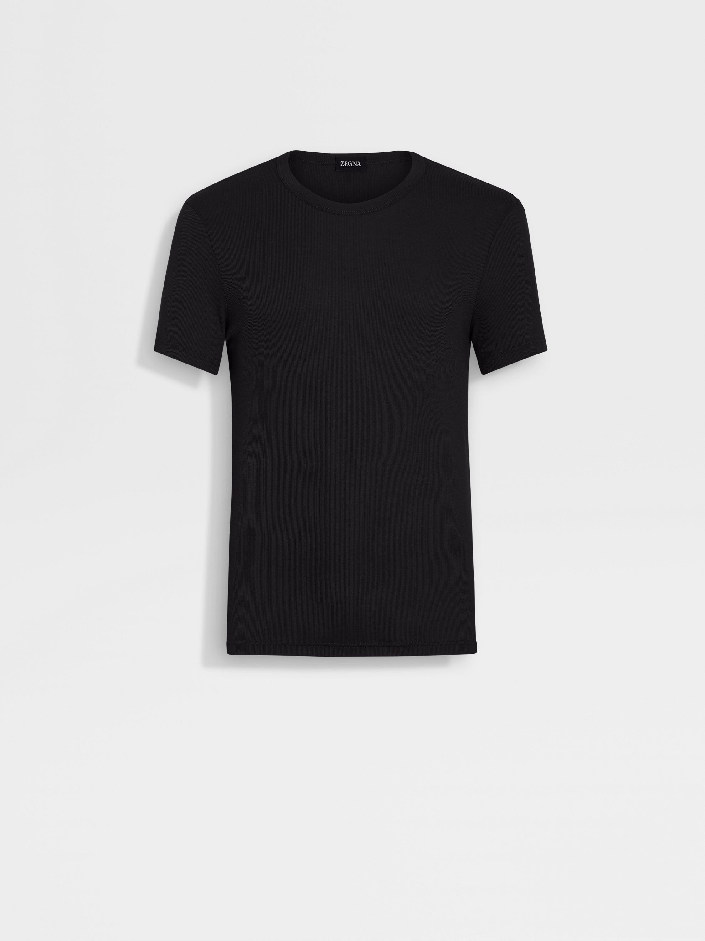 Black Cotton and Modal T-shirt Main product photo