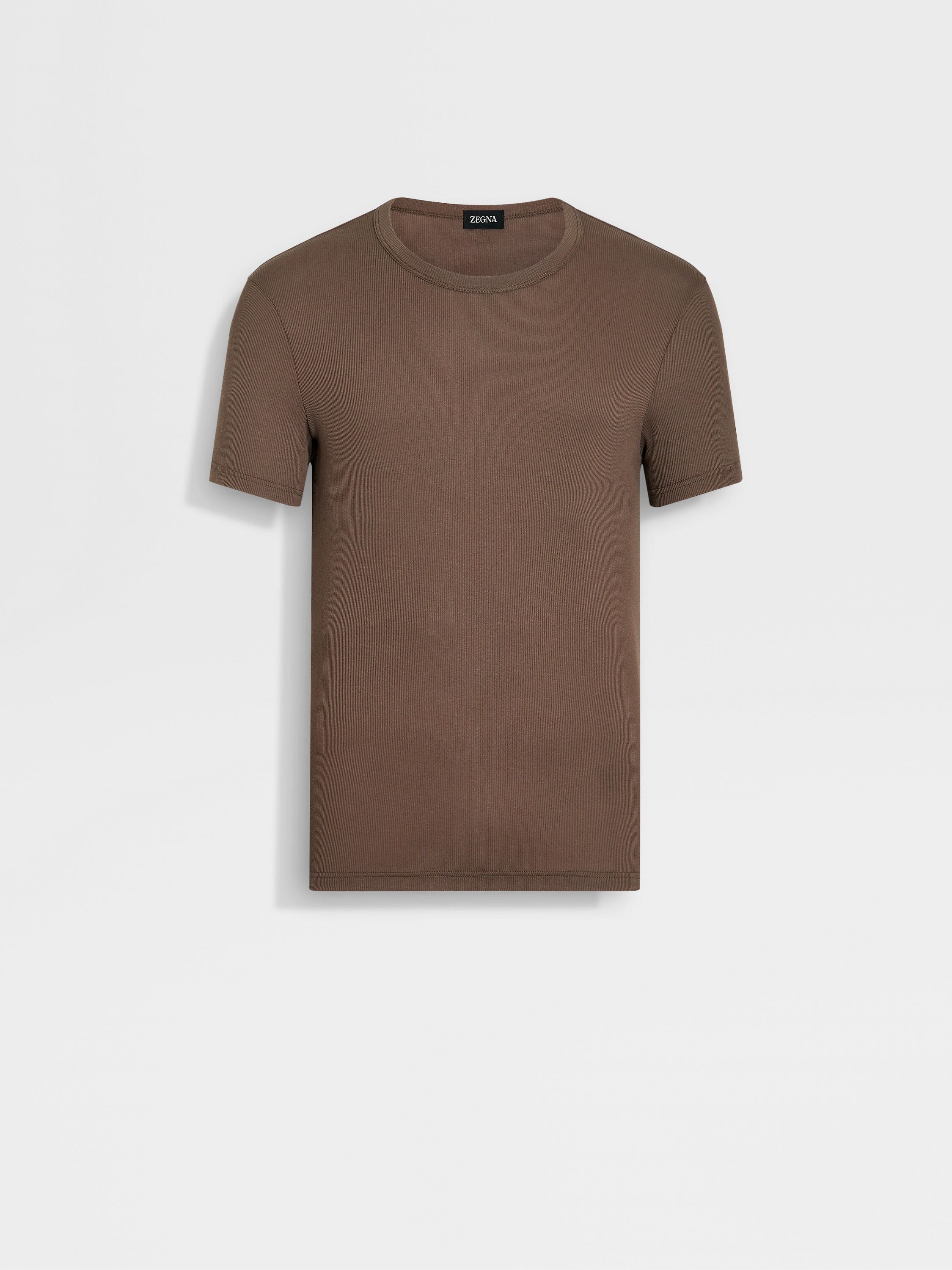 Brown Cotton and Modal T-shirt Main product photo