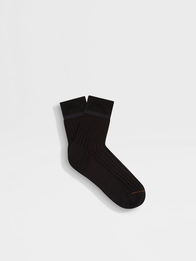 Black Cotton Socks Main product photo