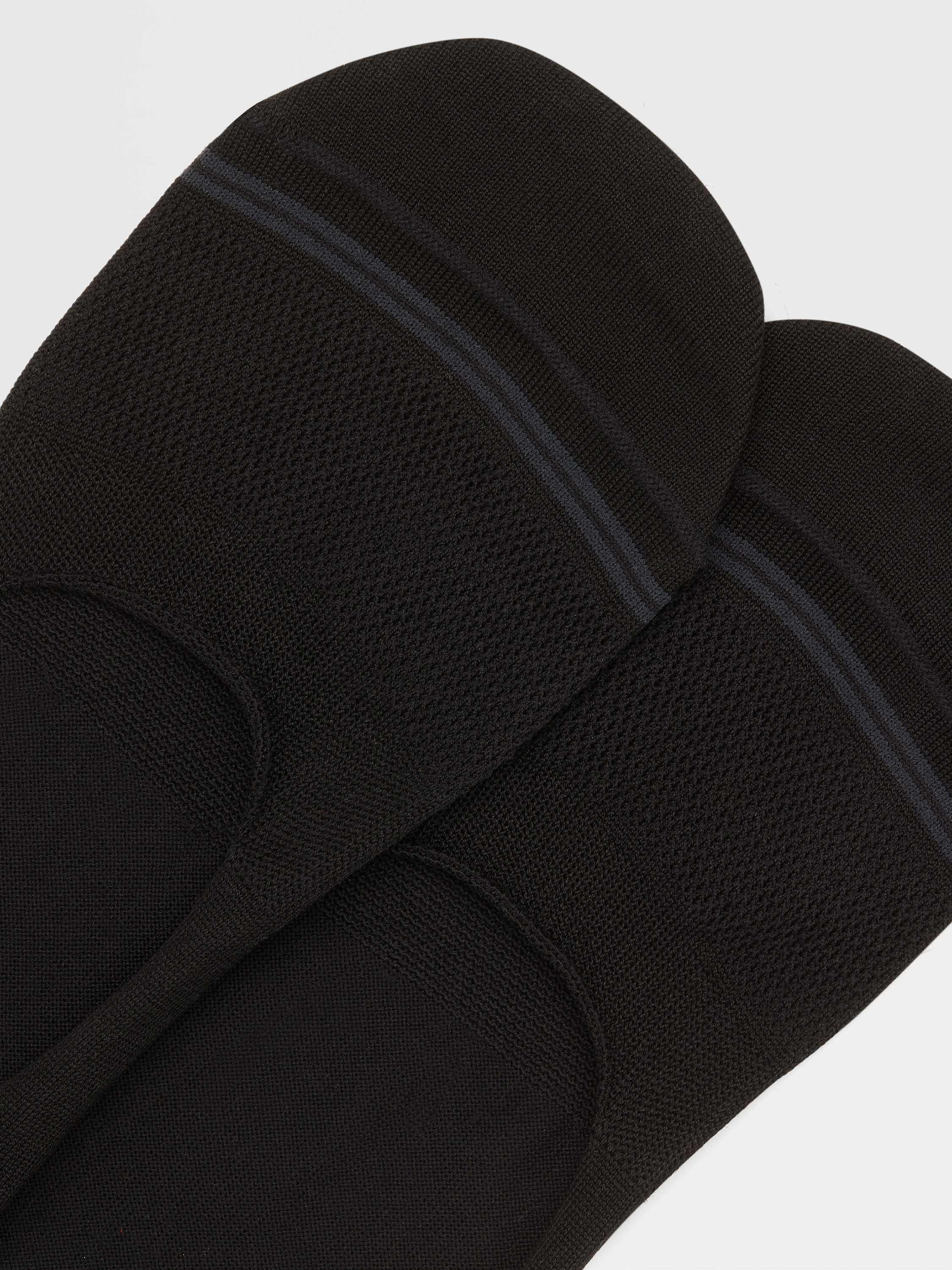 Black Cotton Blend Socks Product detail photo #1