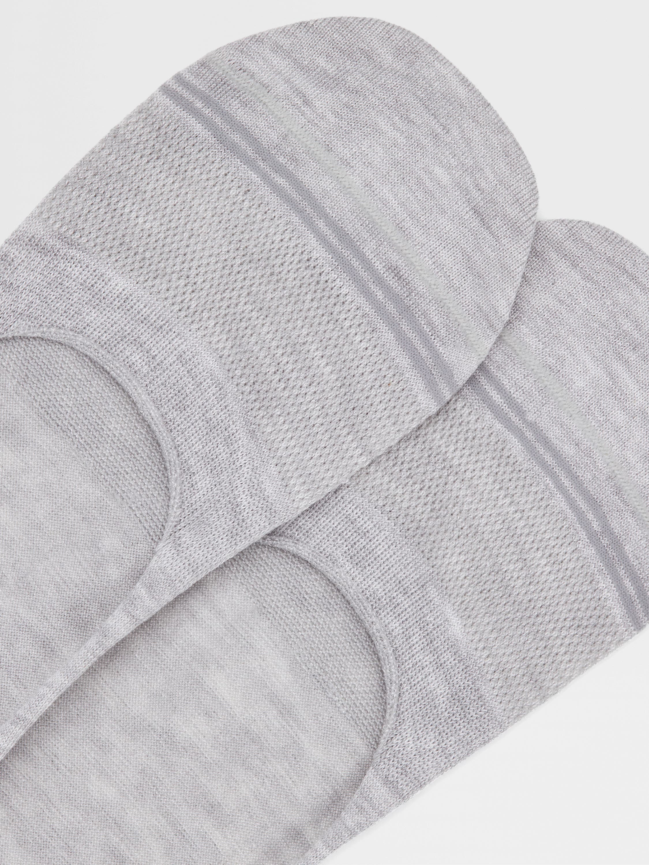 Grey Mélange Cotton Blend Socks Product detail photo #1