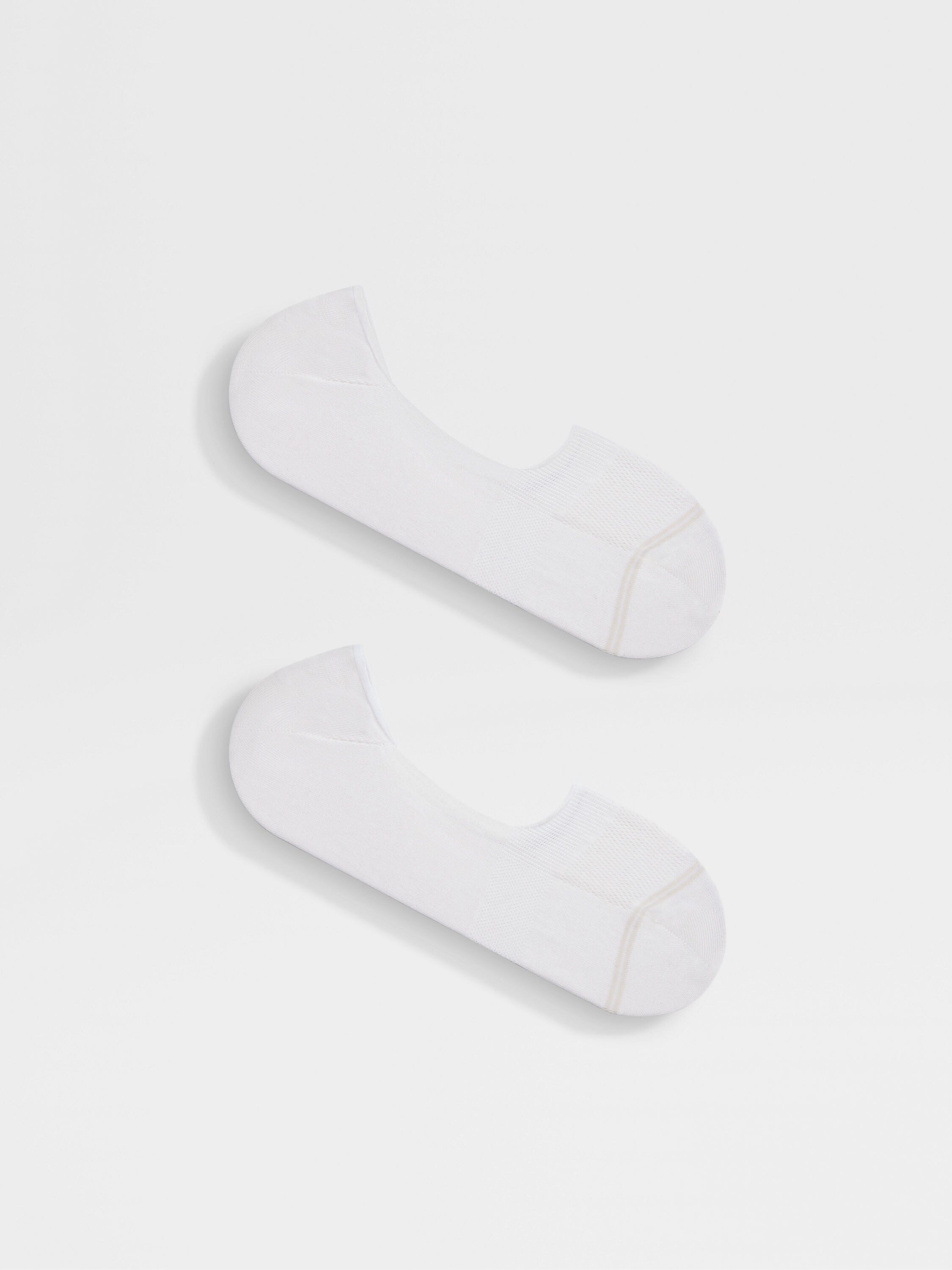 White Cotton Blend Socks Product detail photo #2