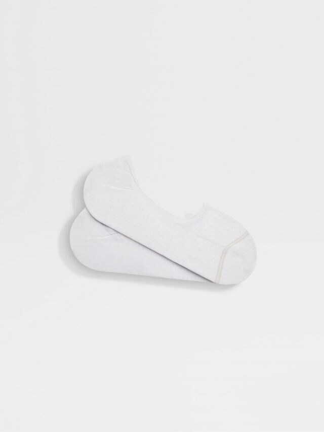 White Cotton Blend Socks Main product photo
