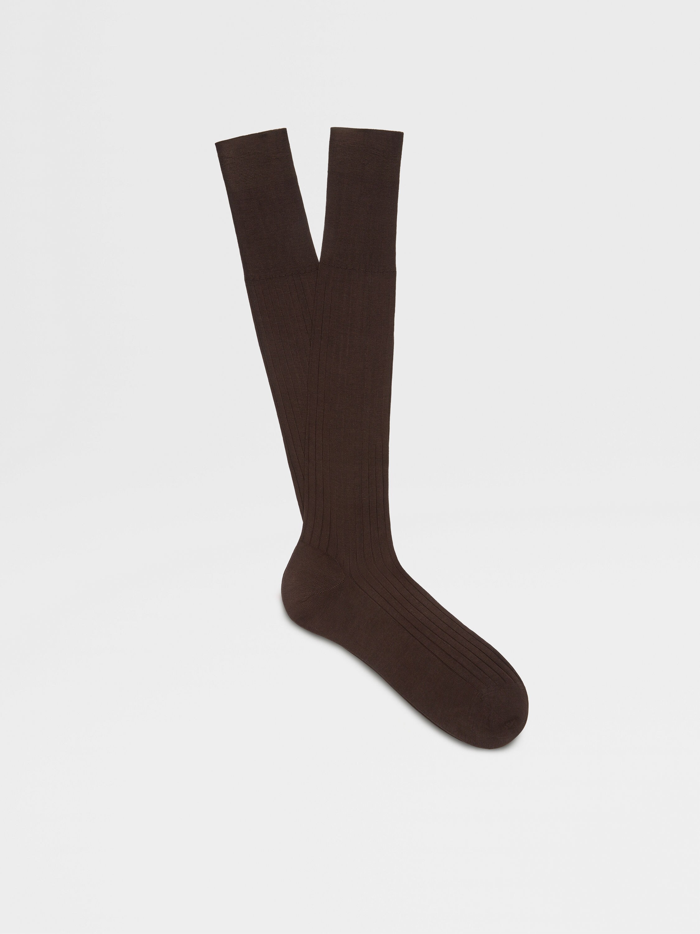 Brown Cotton Socks