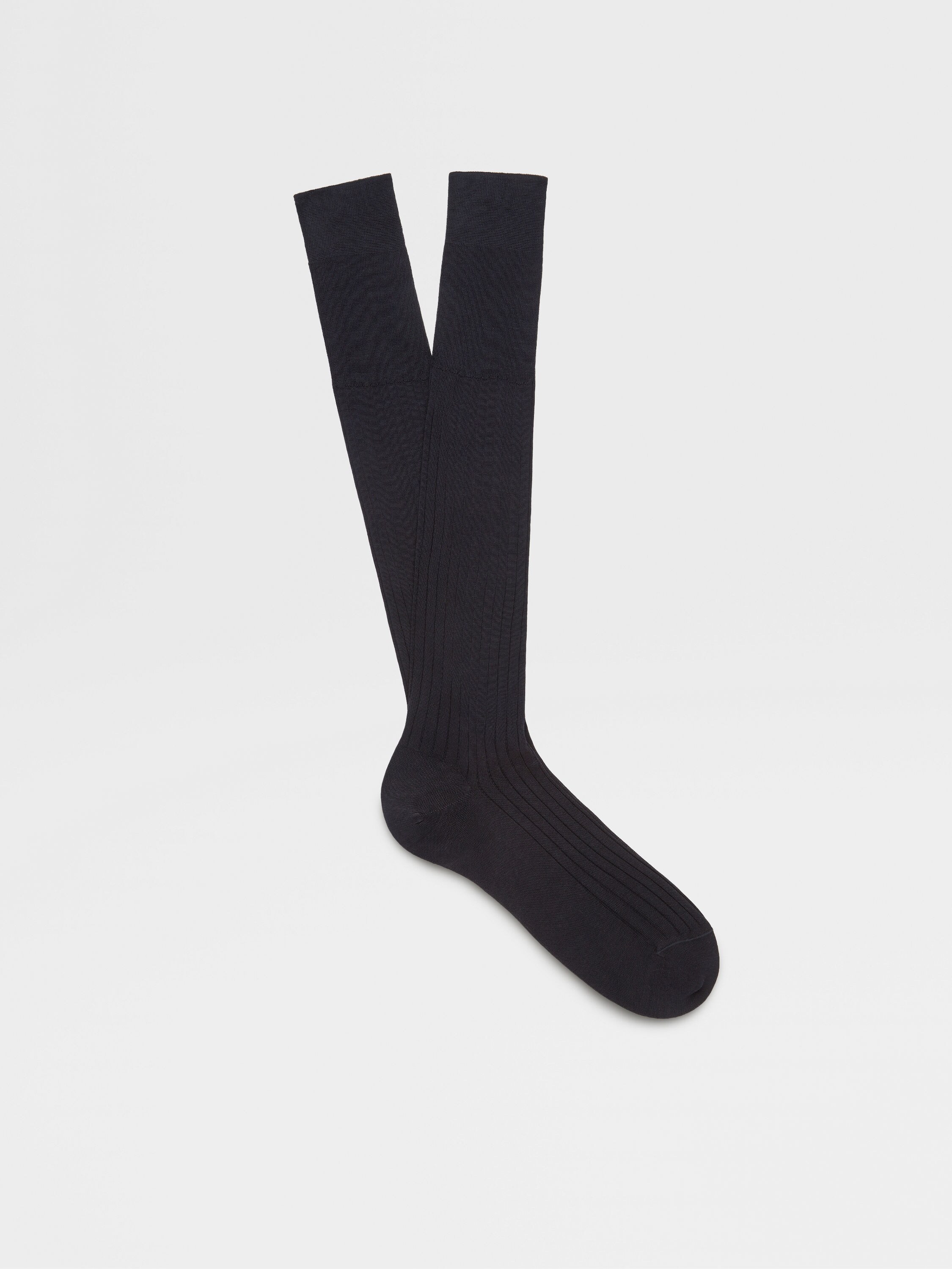 Navy Blue Cotton Socks