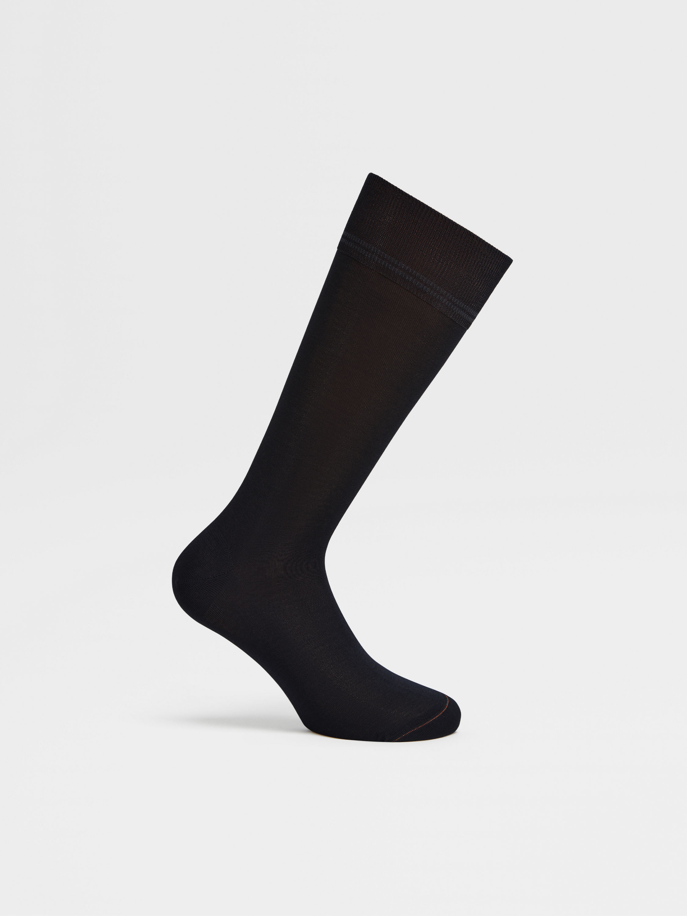 Navy Blue Cotton Socks Product detail photo #2