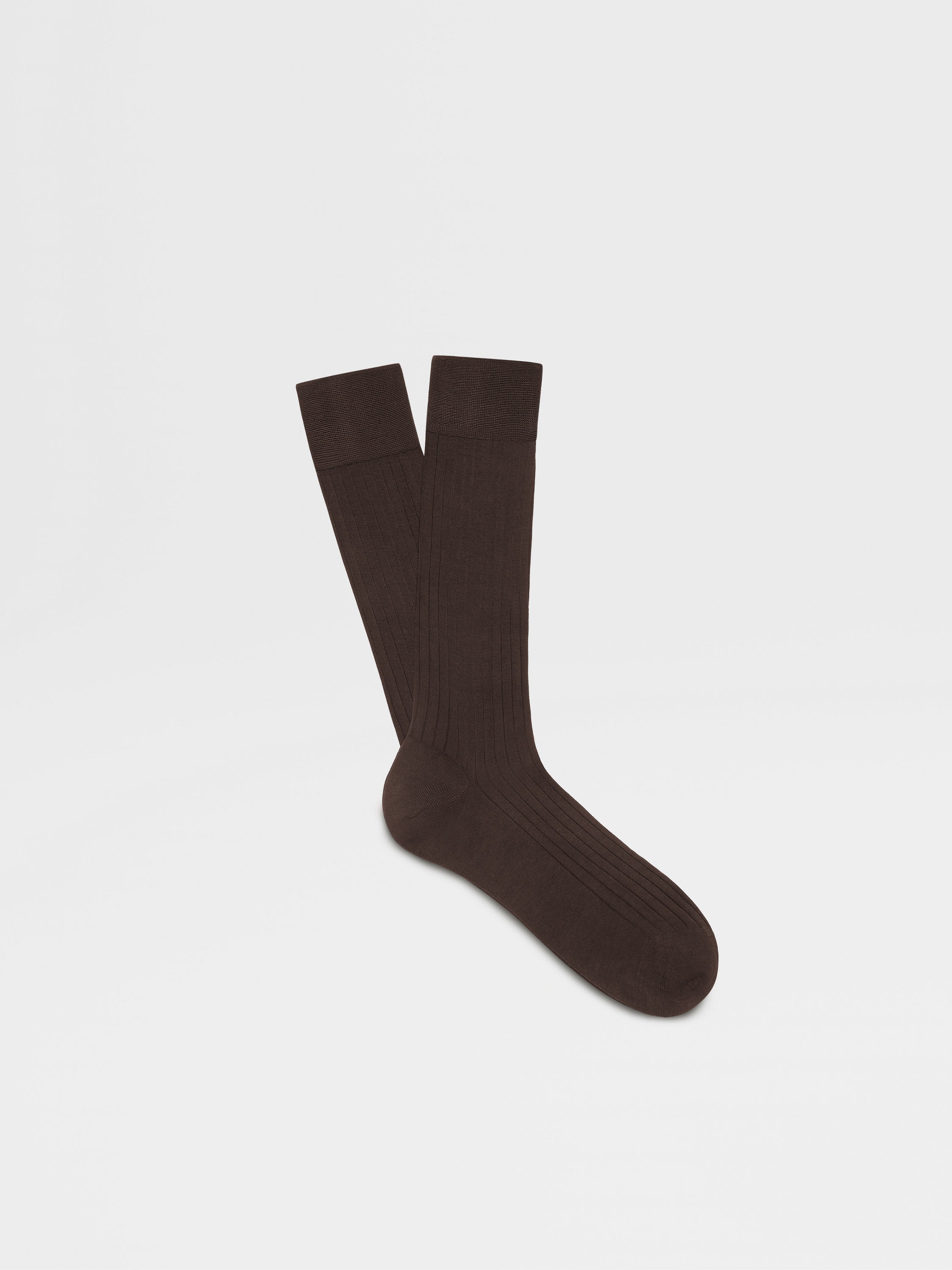 Brown Cotton Socks