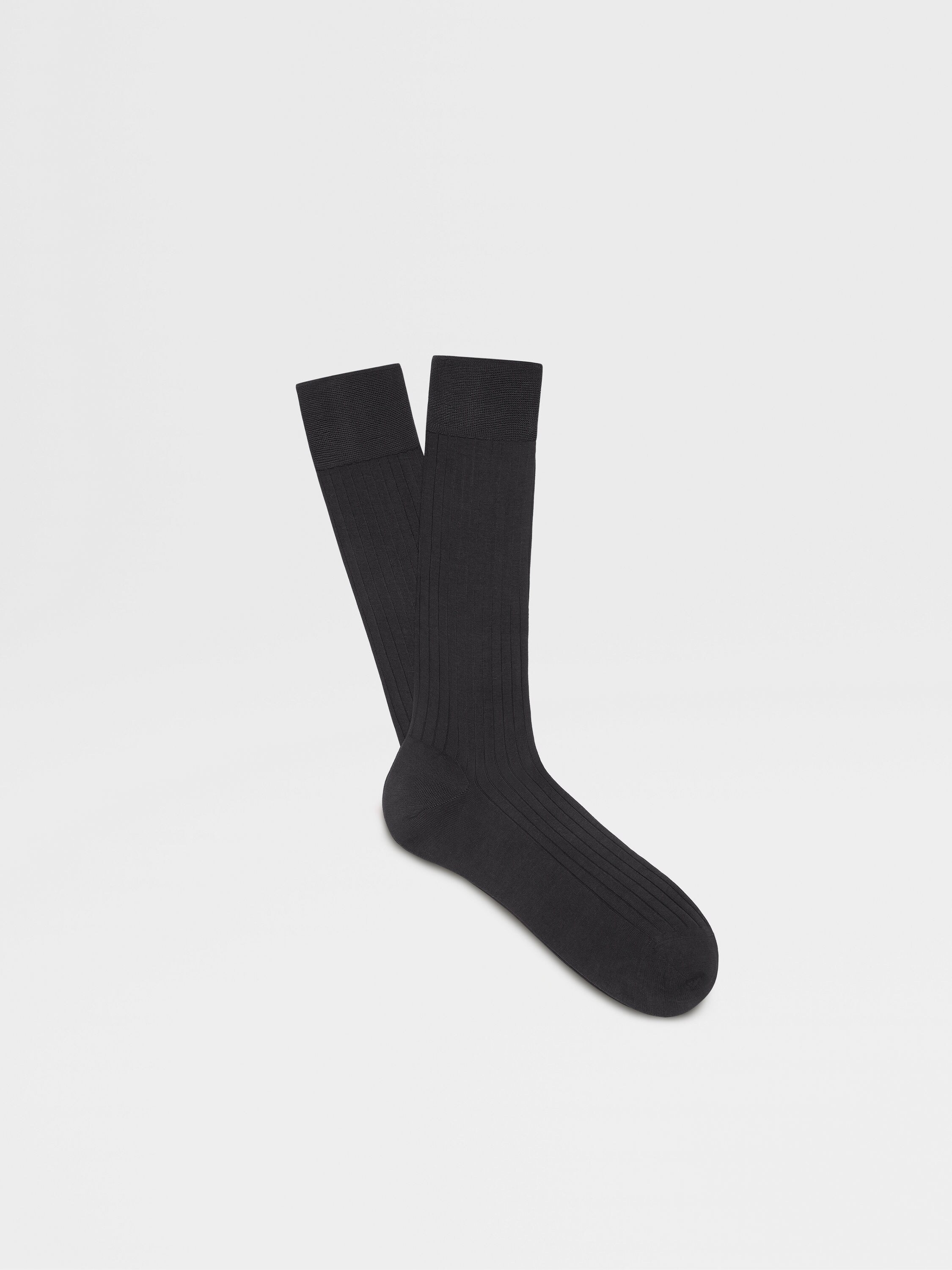 Navy Blue Cotton Socks Main product photo