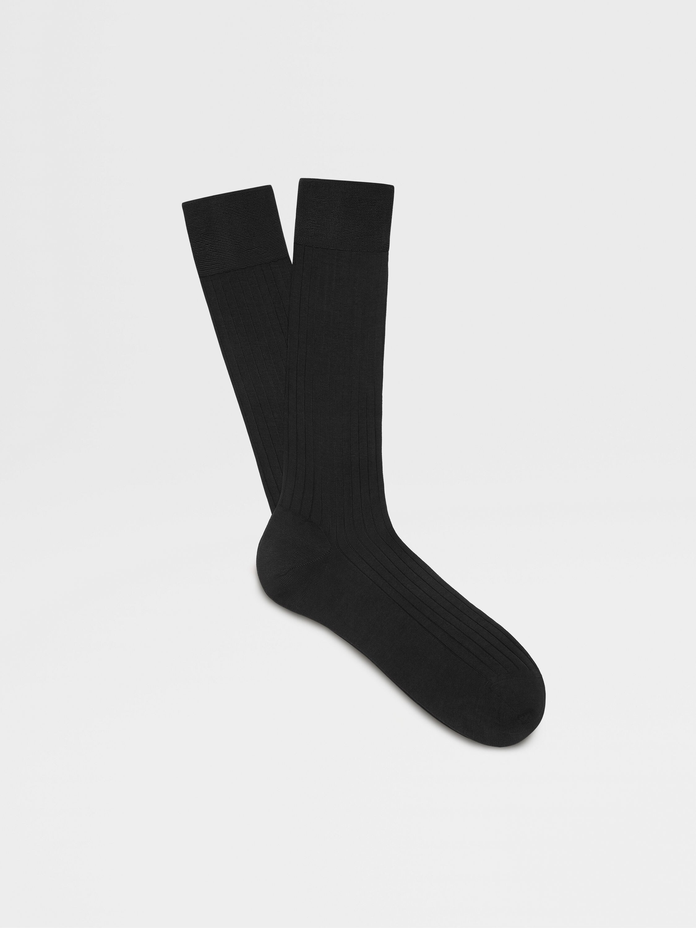 Black Cotton Socks